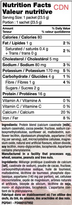 Chocolate Pudding Shake / 7 Servings Per Box