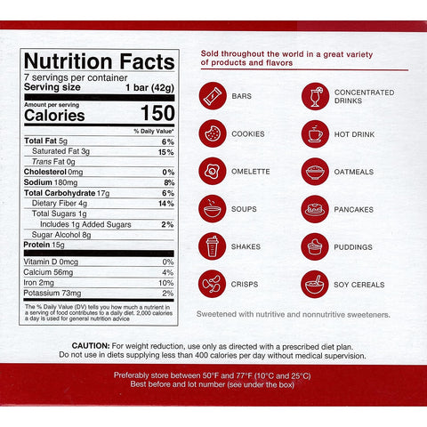 ProtiDiet Banana Bread Bar \ 7 Servings Per Box
