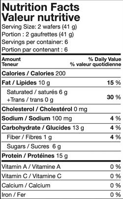 Lemon Wafer Bars / 5 Servings Per Box