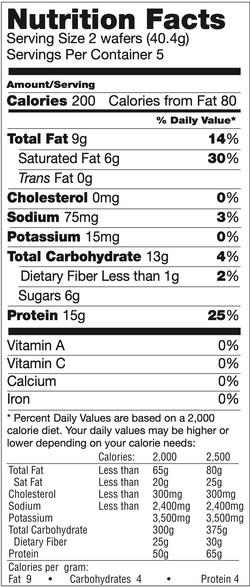 Vanilla Wafer Bars / 5 Servings Per Box