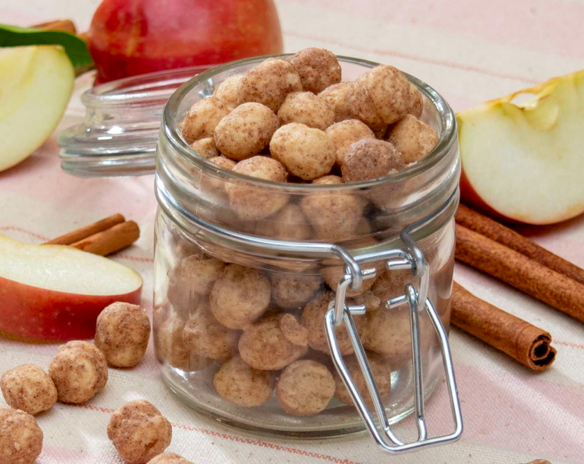 Pro Tuff Snacks Apple Cinnamon Soy Snacks / 7 Servings Per Box – ProtiFoods Canada