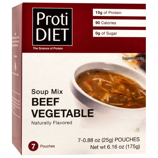 ProtiDiet Beef Vegetable Soup \ 7 Servings Per Box