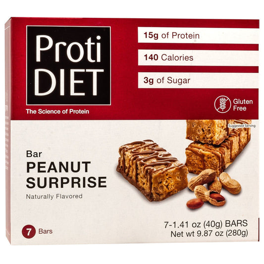 ProtiDiet Peanut Surprise Bar \ 7 Servings Per Box