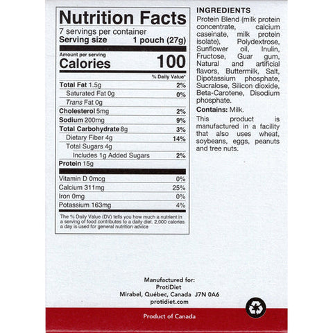 ProtiDiet Vanilla Shake \ 7 Servings Per Box