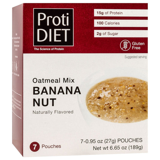 ProtiDiet Banana Nut Oatmeal \ 7 Servings Per Box