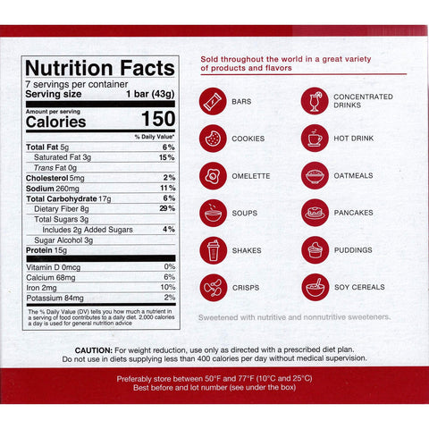 ProtiDiet Peanut Butter and Smooth Caramel Crisp Bar \ 7 Servings Per Box